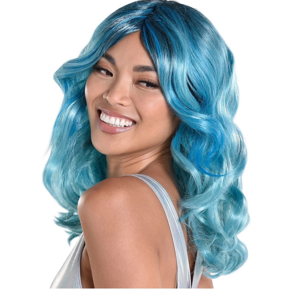 🆕DREAM GIRL: Blue Mermaid Wig- Adult Size
